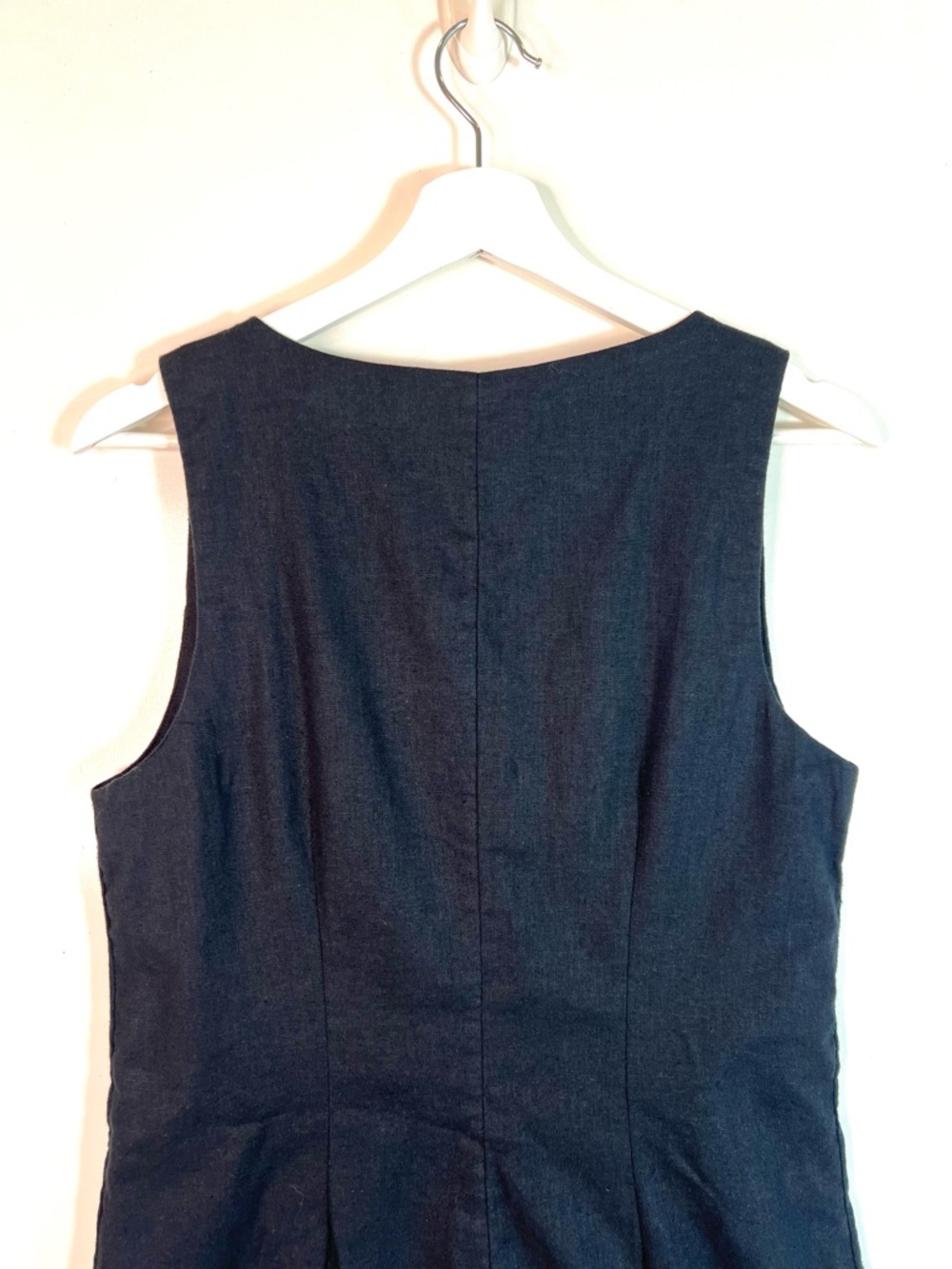 NWT Abercrombie & Fitch Mara Squareneck Linen Blend Vest Mini Dress Size Small - Picture 7 of 10
